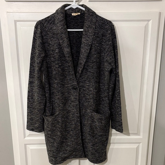 Tribal Jeans Women's Long Black Knit Cardigan - Picture 1 of 7